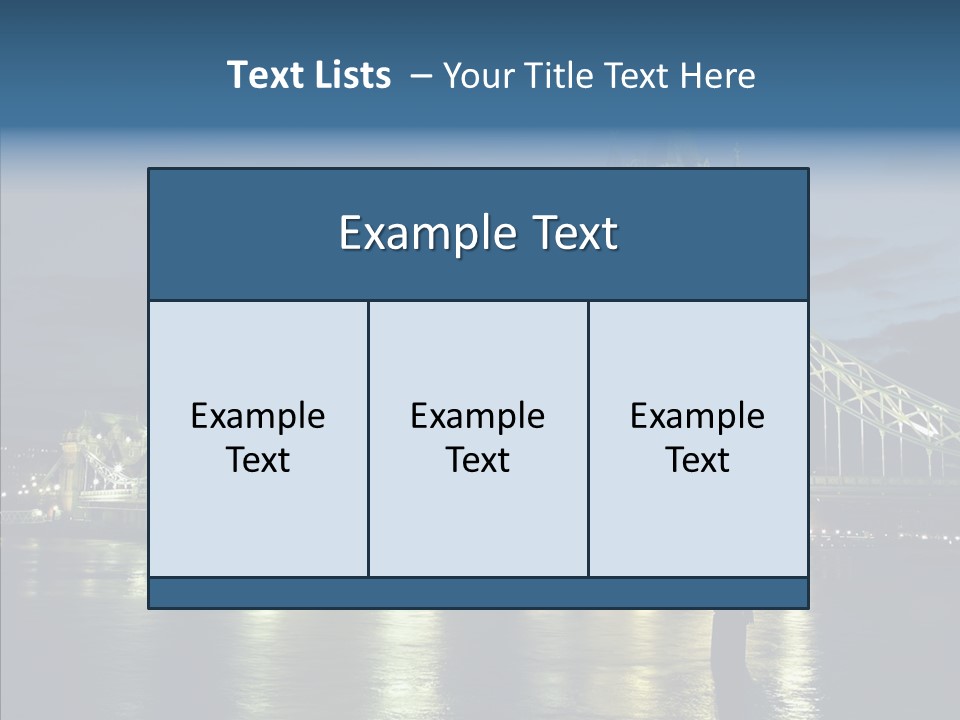 River Late London PowerPoint Template