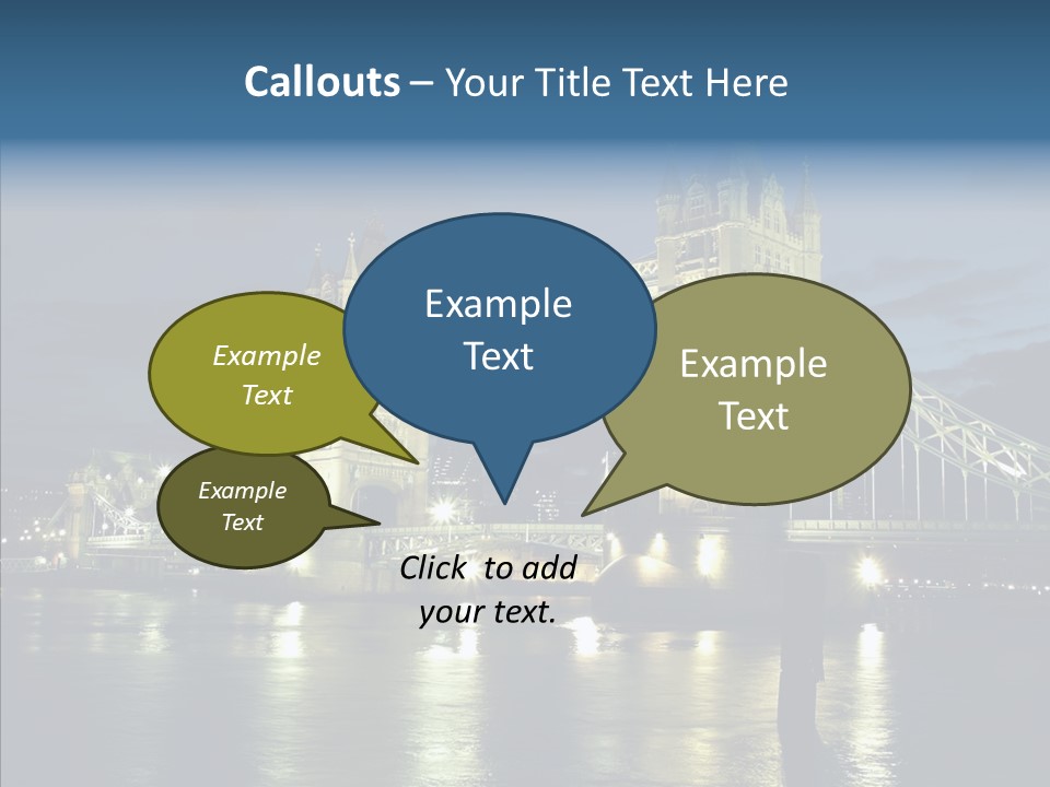 River Late London PowerPoint Template