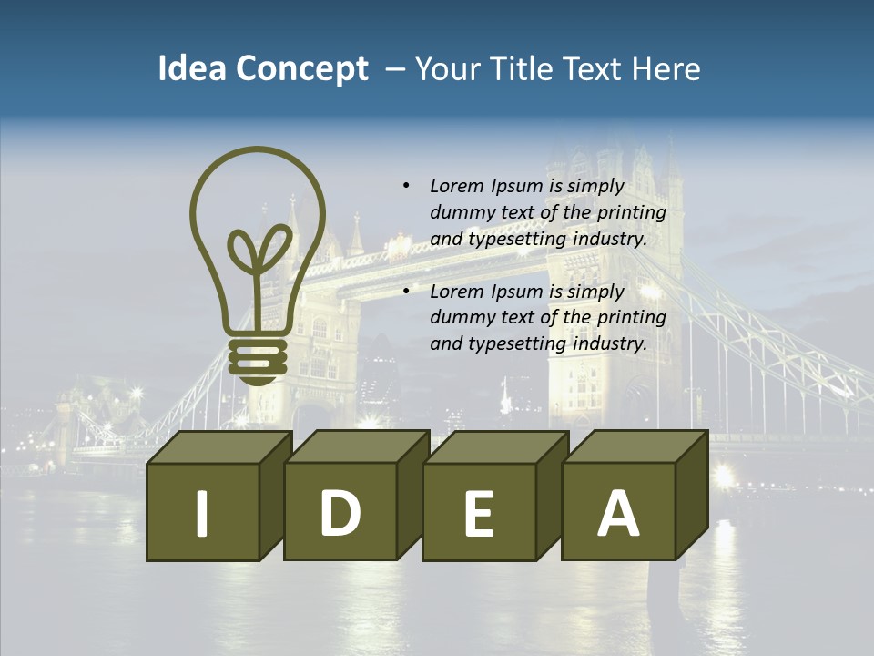 River Late London PowerPoint Template