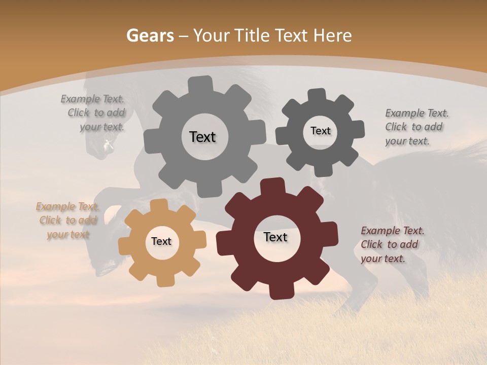 Cloud Energy Chestnut PowerPoint Template