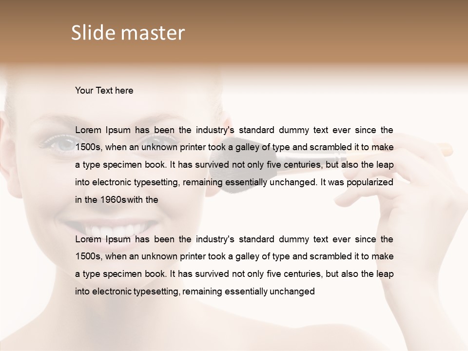 Toon Table Happy PowerPoint Template