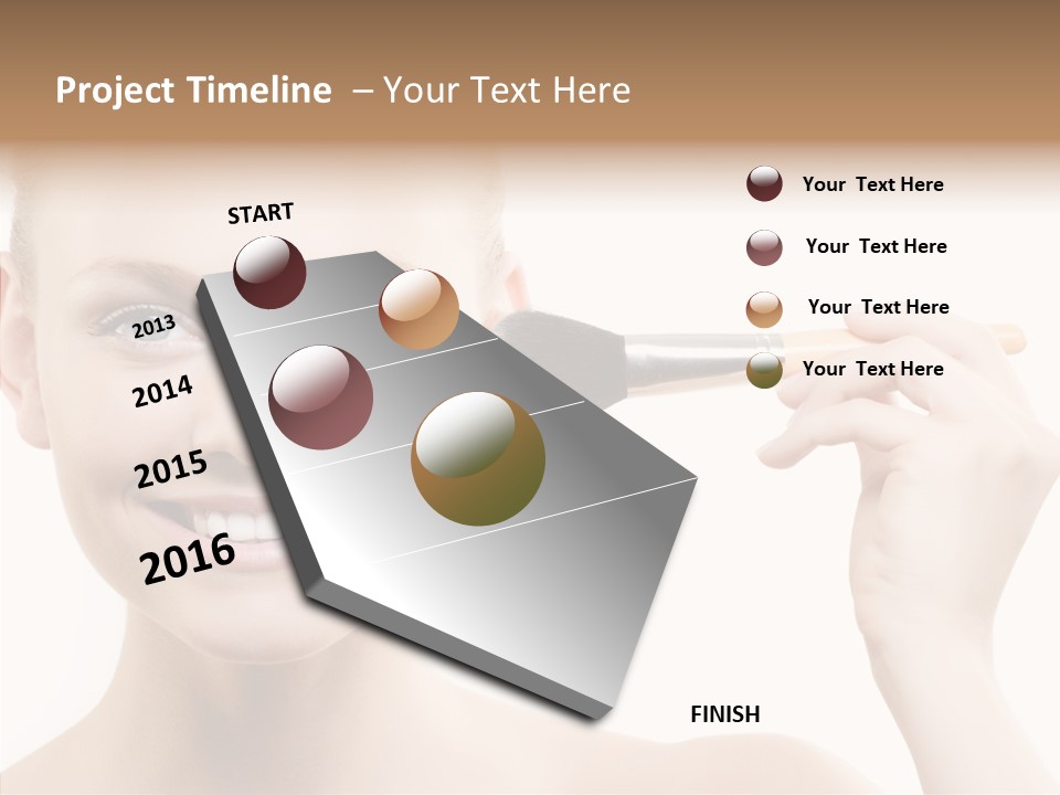 Toon Table Happy PowerPoint Template