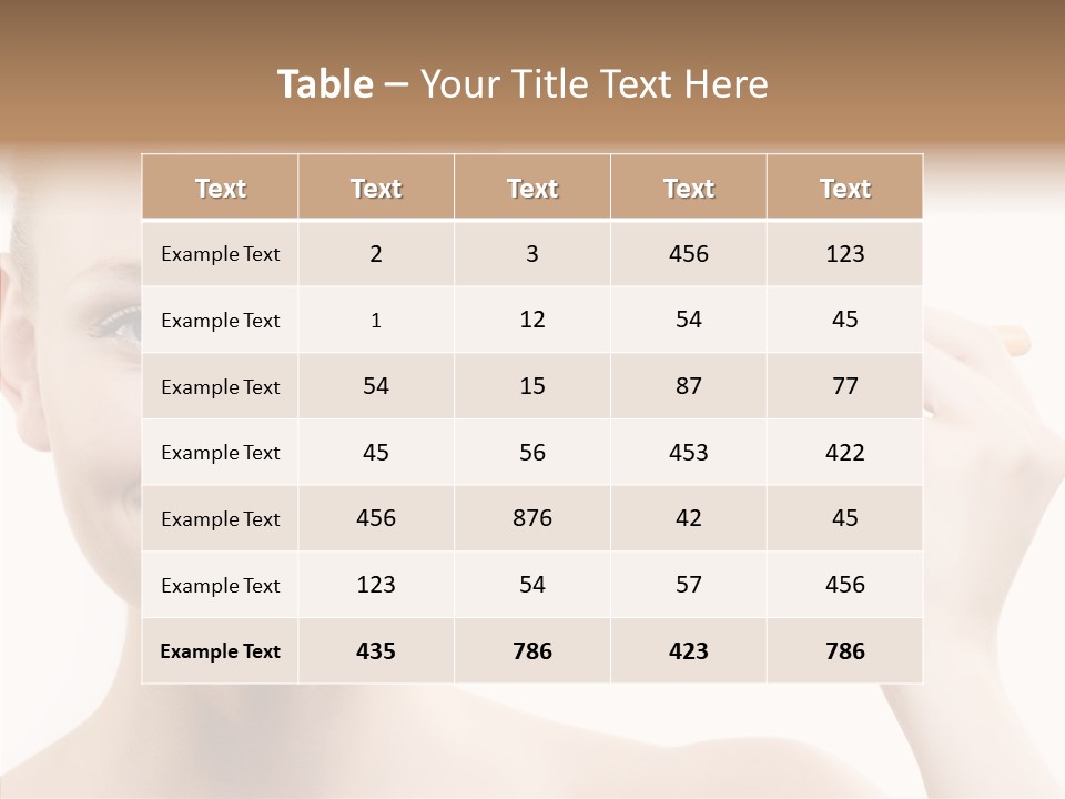 Toon Table Happy PowerPoint Template