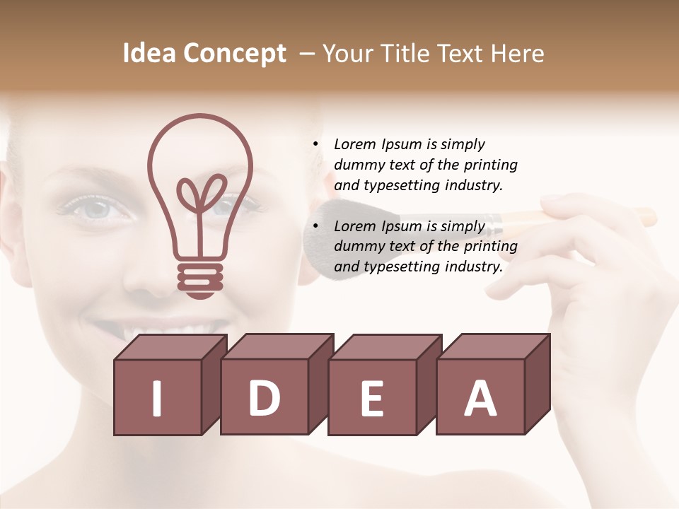 Toon Table Happy PowerPoint Template