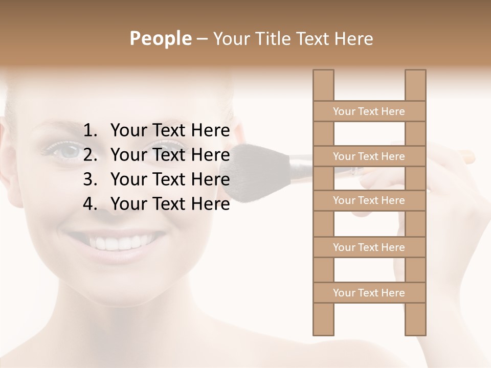 Toon Table Happy PowerPoint Template