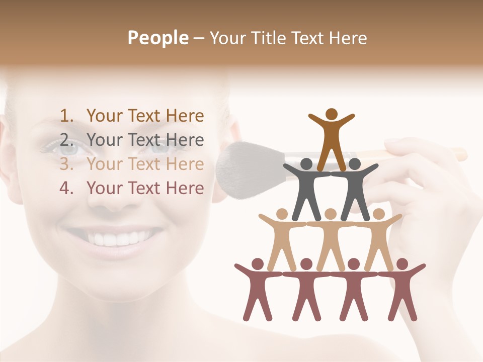 Toon Table Happy PowerPoint Template