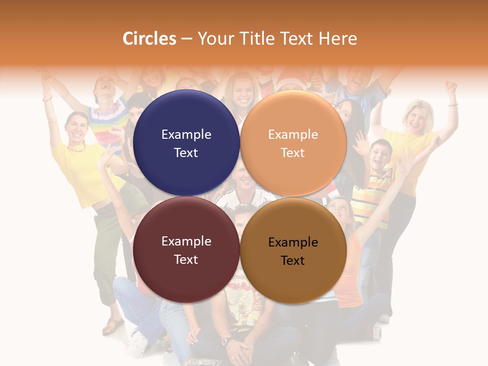 Background Crowd Fun PowerPoint Template