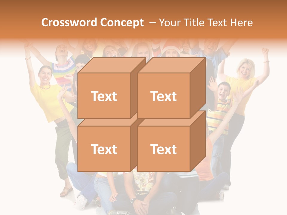 Background Crowd Fun PowerPoint Template