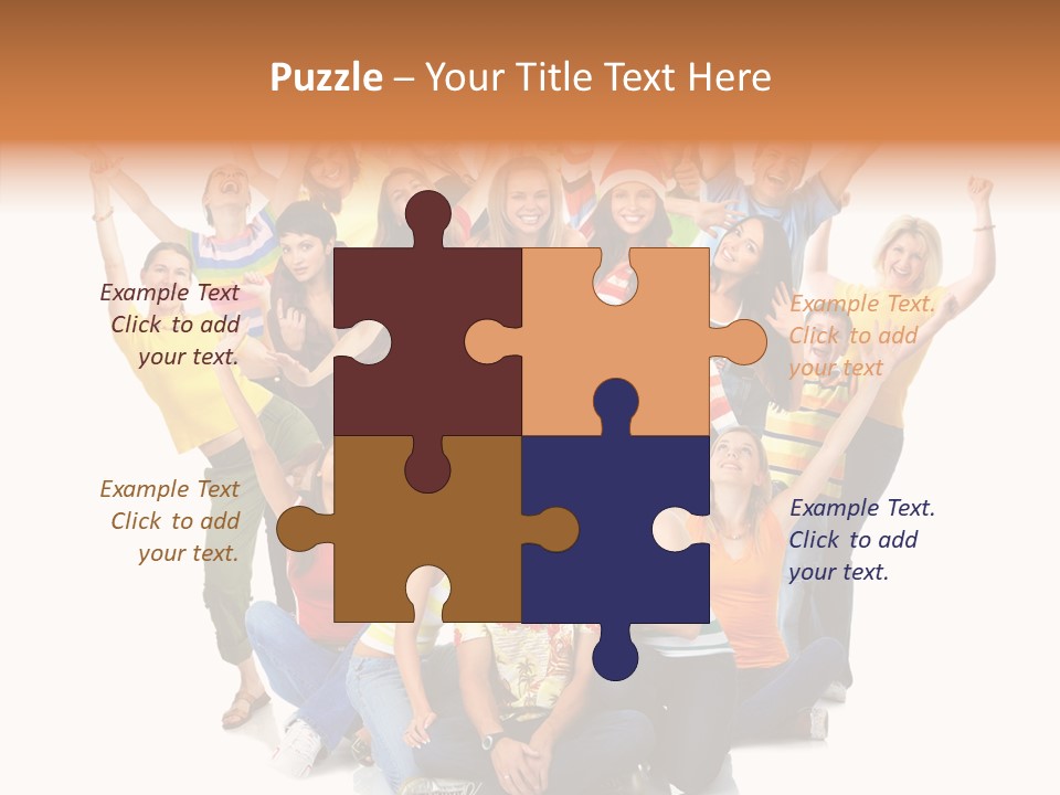 Background Crowd Fun PowerPoint Template