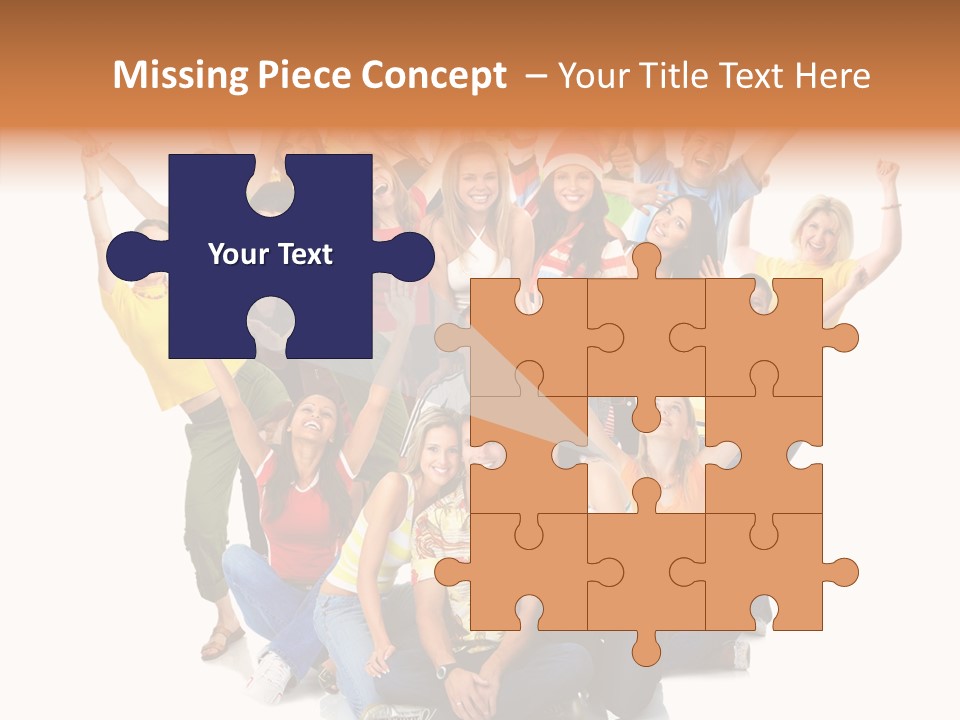 Background Crowd Fun PowerPoint Template