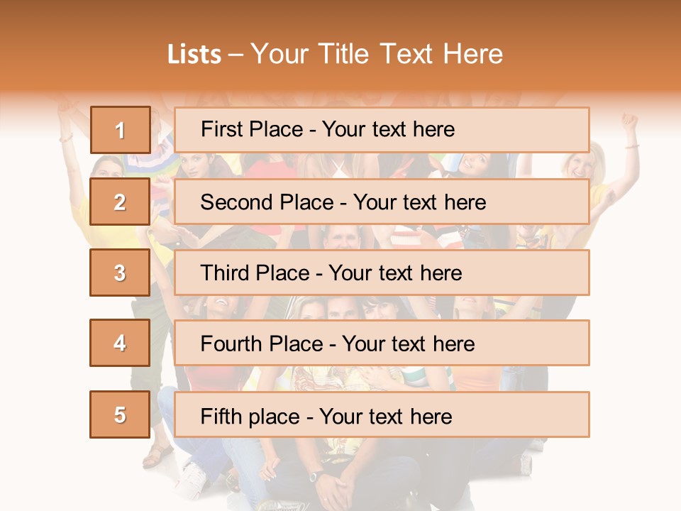 Background Crowd Fun PowerPoint Template