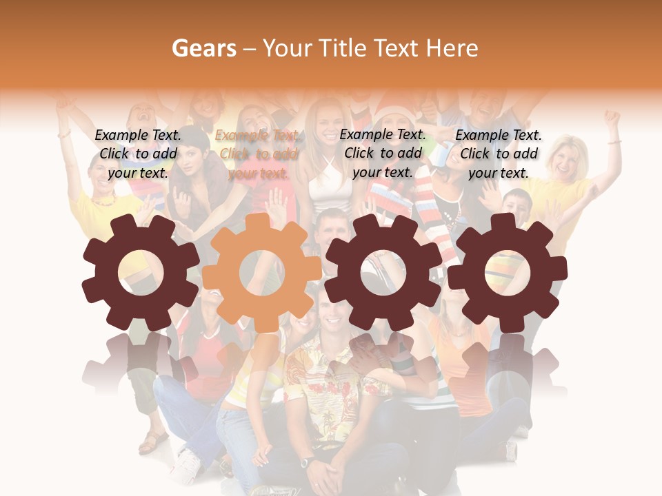 Background Crowd Fun PowerPoint Template