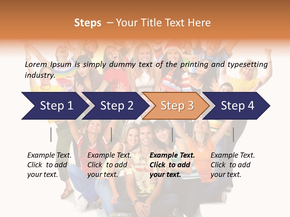 Background Crowd Fun PowerPoint Template