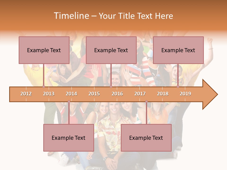 Background Crowd Fun PowerPoint Template