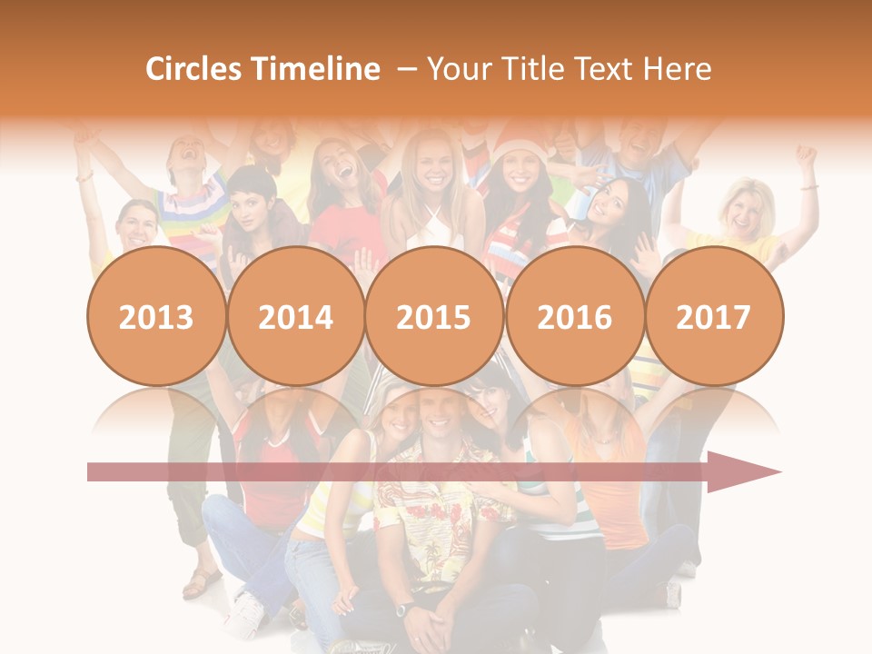 Background Crowd Fun PowerPoint Template