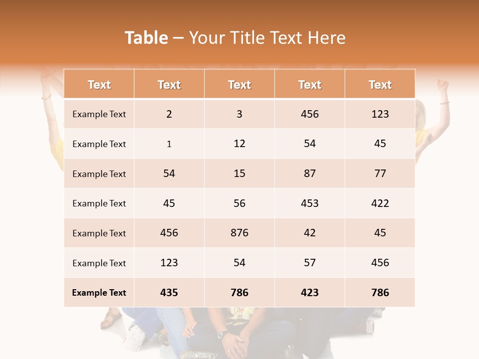 Background Crowd Fun PowerPoint Template