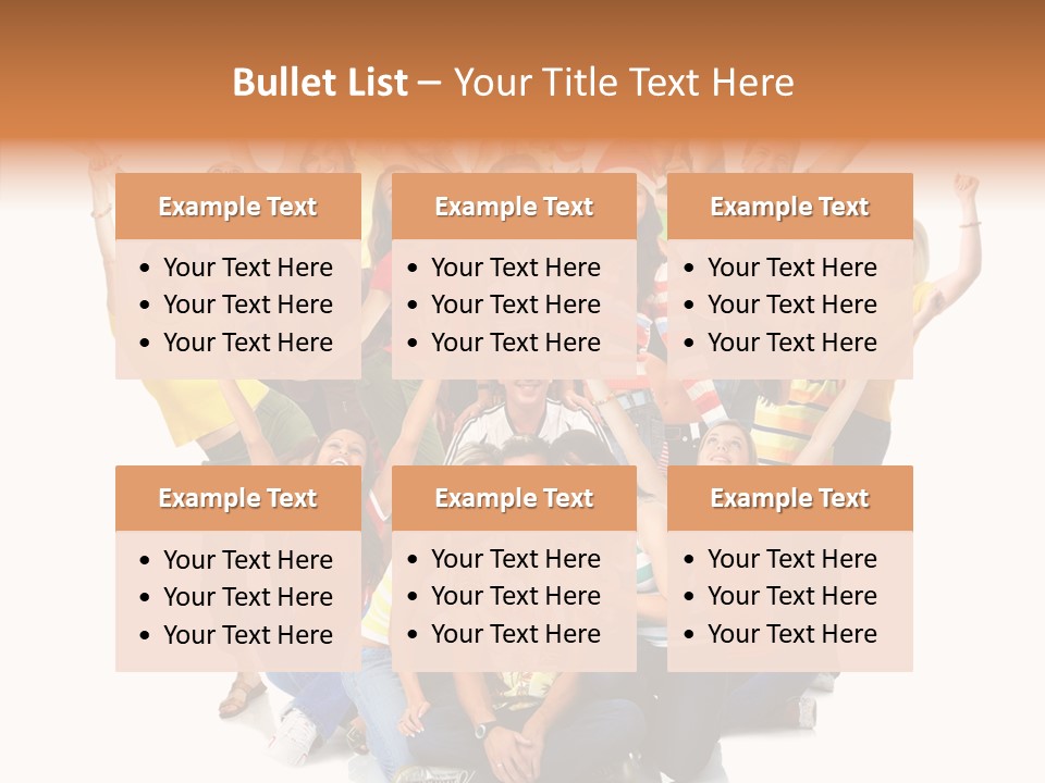 Background Crowd Fun PowerPoint Template