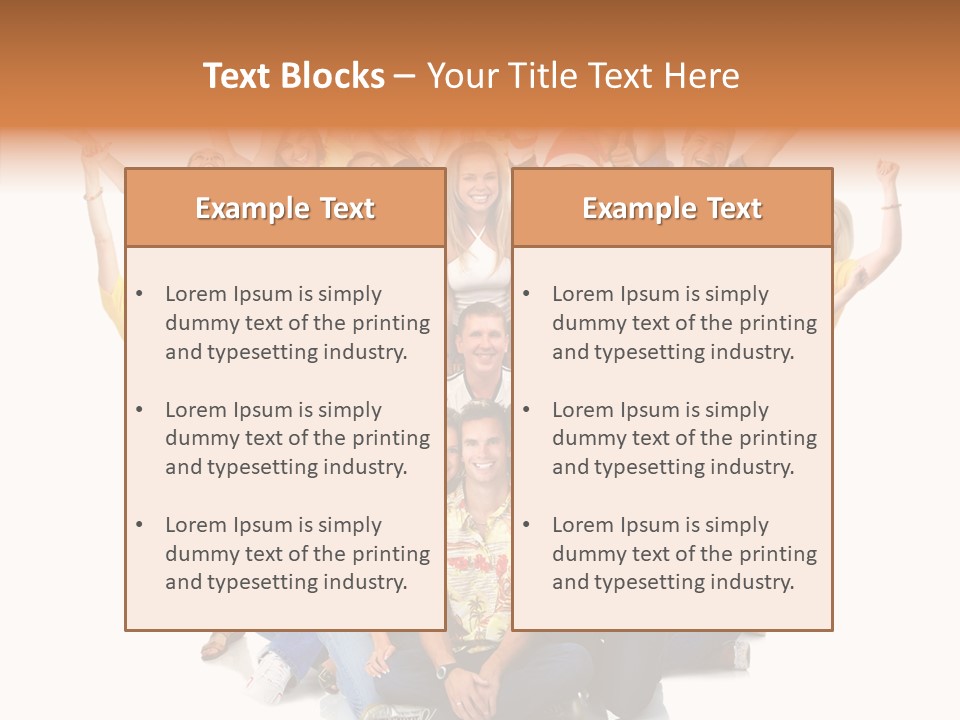 Background Crowd Fun PowerPoint Template