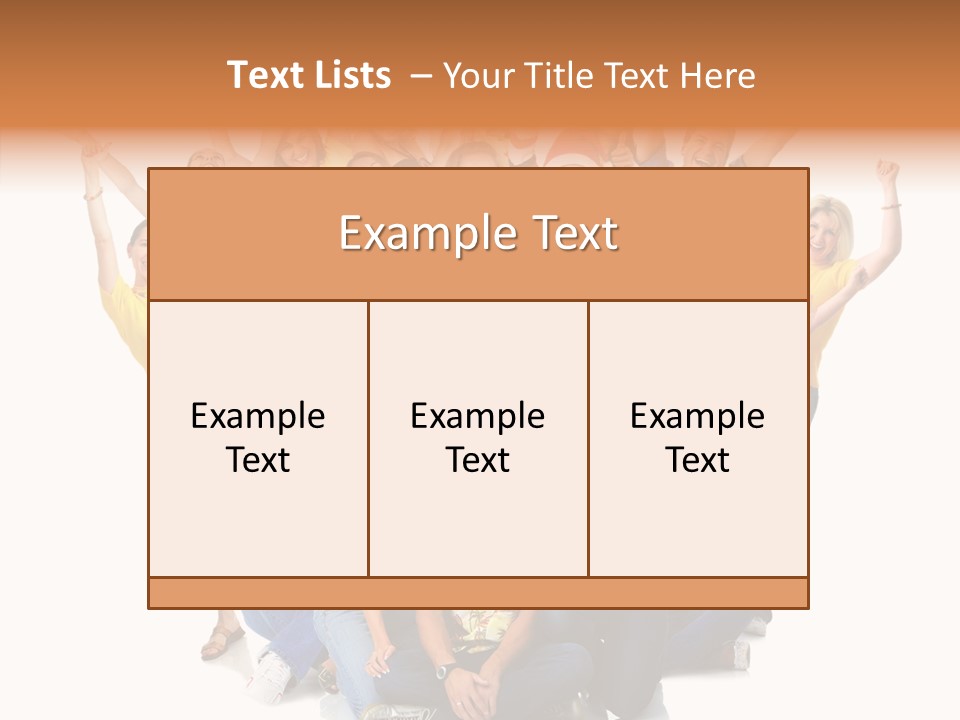 Background Crowd Fun PowerPoint Template