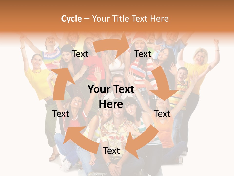 Background Crowd Fun PowerPoint Template