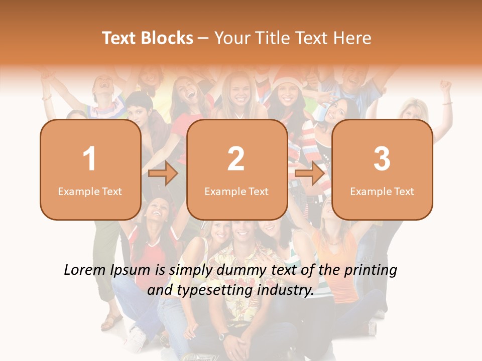 Background Crowd Fun PowerPoint Template