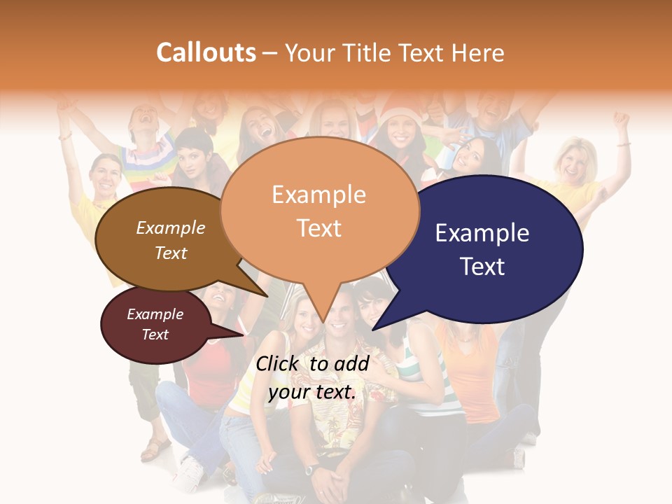 Background Crowd Fun PowerPoint Template