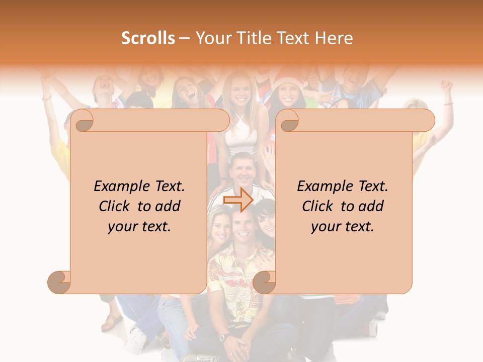 Background Crowd Fun PowerPoint Template