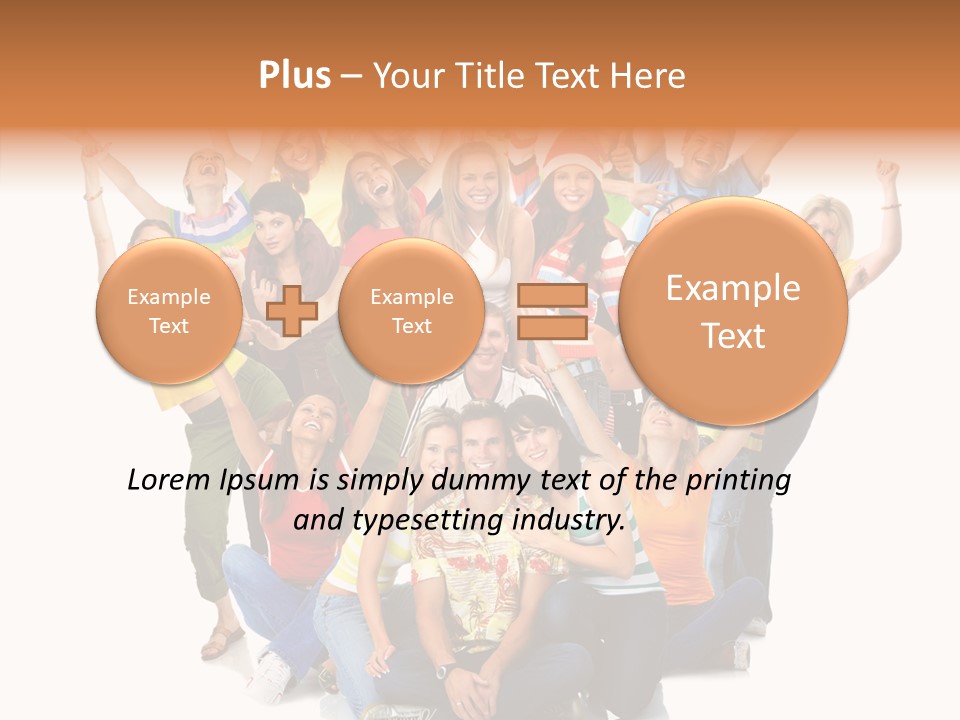 Background Crowd Fun PowerPoint Template