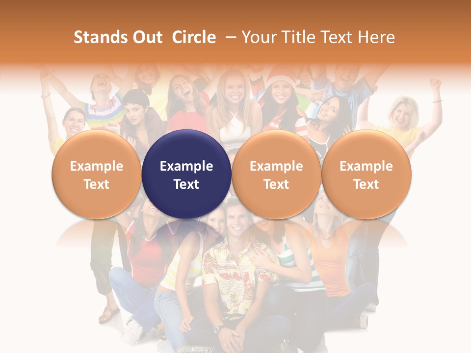 Background Crowd Fun PowerPoint Template