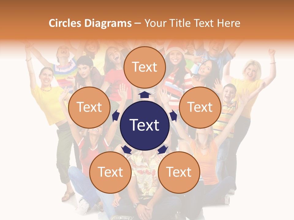 Background Crowd Fun PowerPoint Template