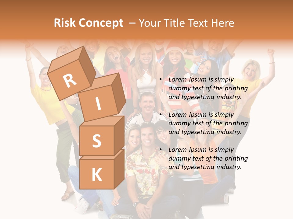 Background Crowd Fun PowerPoint Template