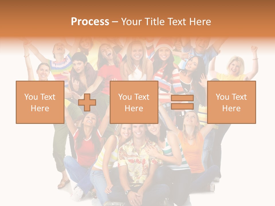 Background Crowd Fun PowerPoint Template