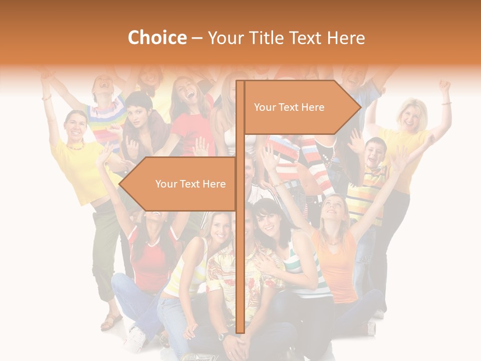 Background Crowd Fun PowerPoint Template