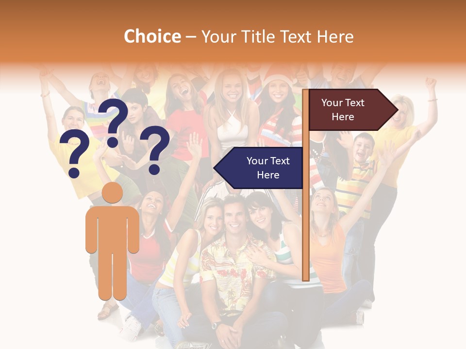 Background Crowd Fun PowerPoint Template