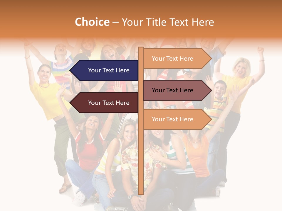 Background Crowd Fun PowerPoint Template