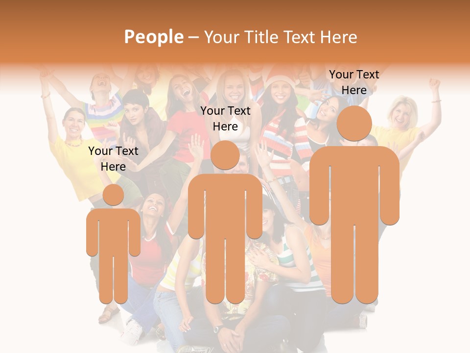 Background Crowd Fun PowerPoint Template