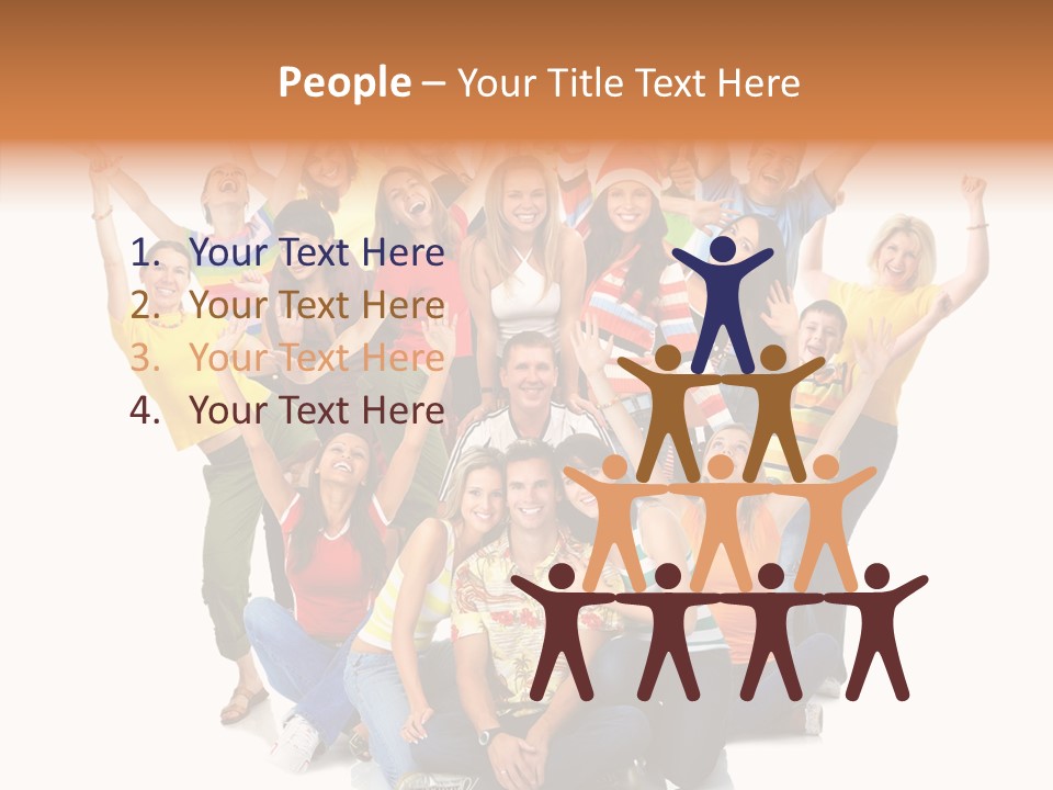 Background Crowd Fun PowerPoint Template