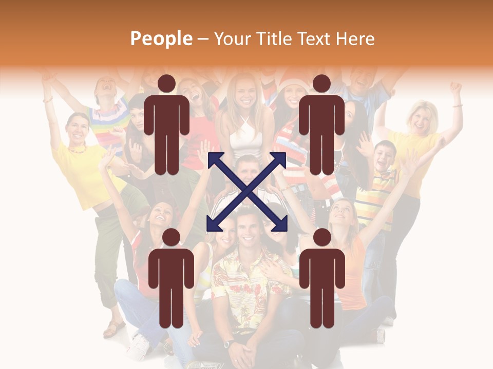 Background Crowd Fun PowerPoint Template