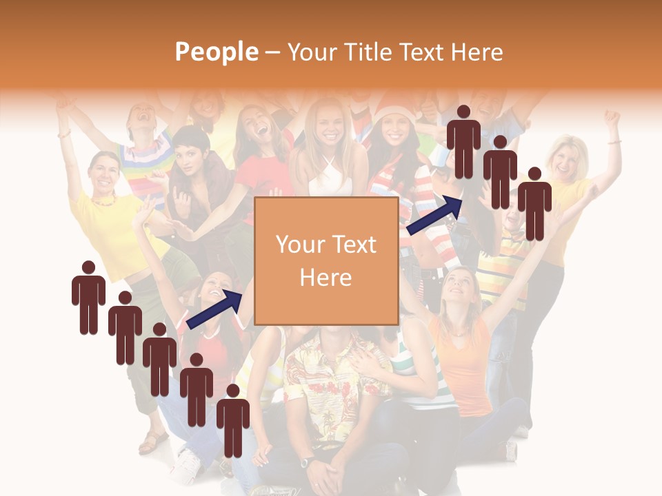 Background Crowd Fun PowerPoint Template
