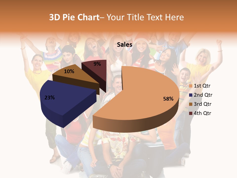 Background Crowd Fun PowerPoint Template