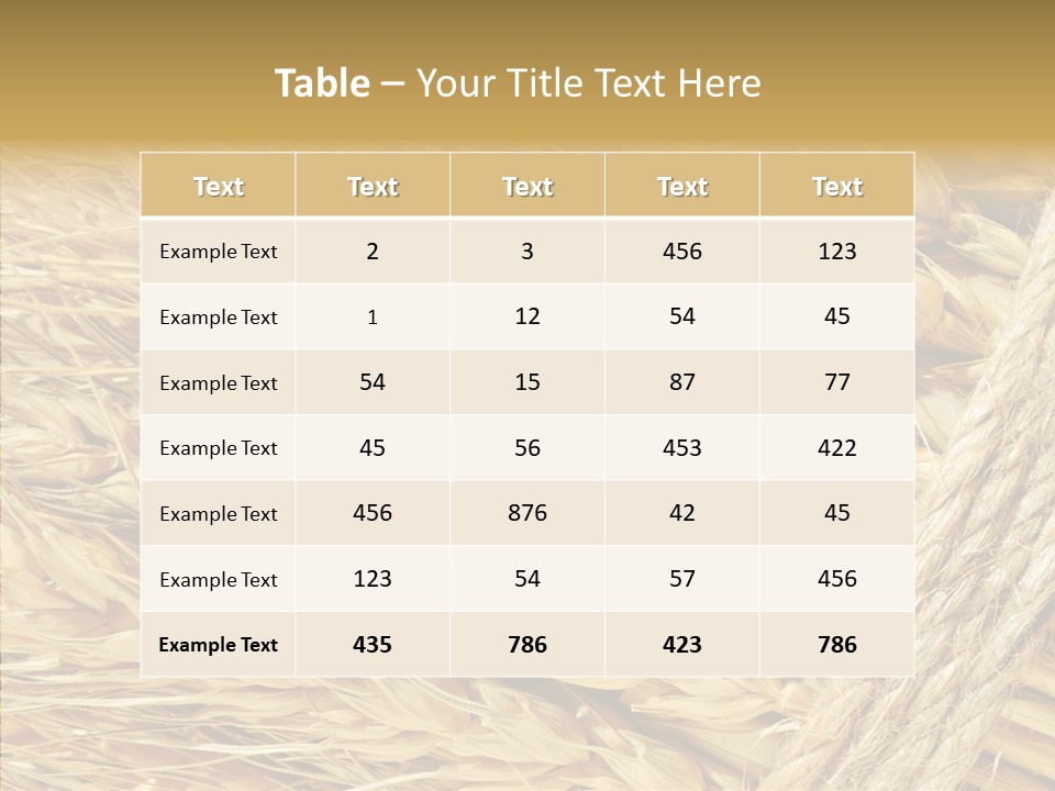 Abstract Whole Ingredient PowerPoint Template