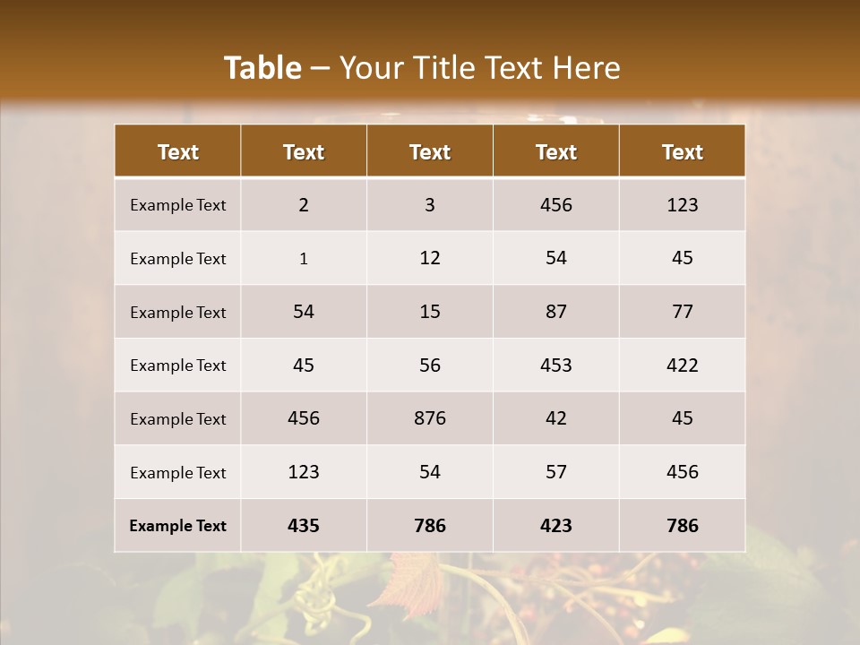 Vacation Green Fall PowerPoint Template