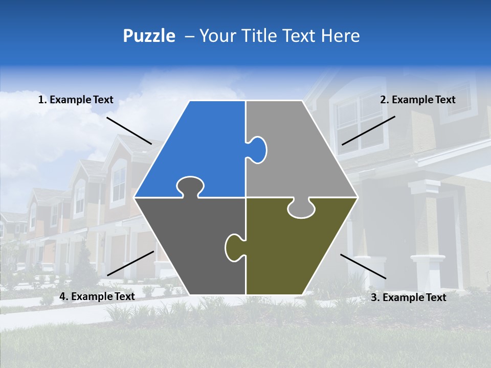 Row Entrance Green PowerPoint Template