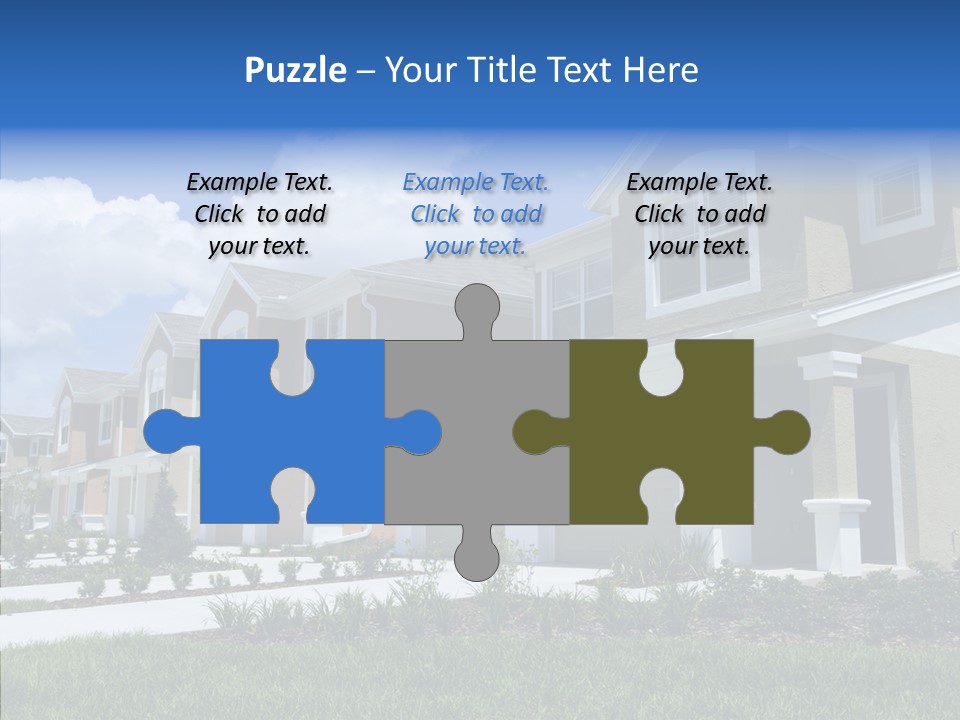 Row Entrance Green PowerPoint Template