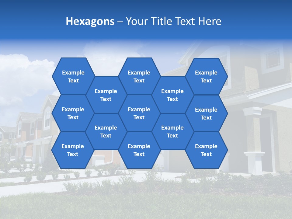 Row Entrance Green PowerPoint Template