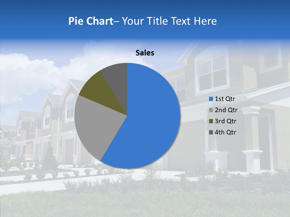 Row Entrance Green PowerPoint Template