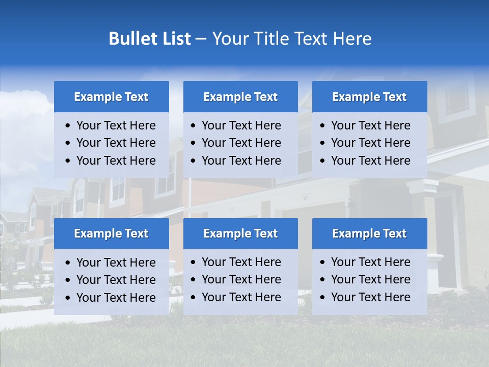 Row Entrance Green PowerPoint Template