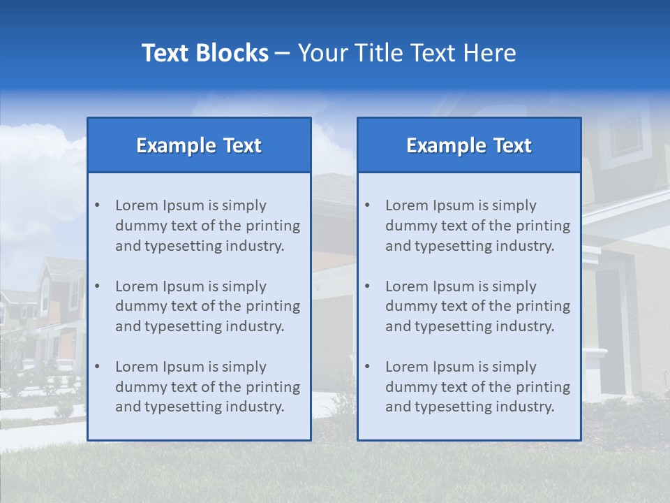 Row Entrance Green PowerPoint Template