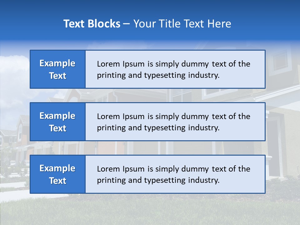 Row Entrance Green PowerPoint Template