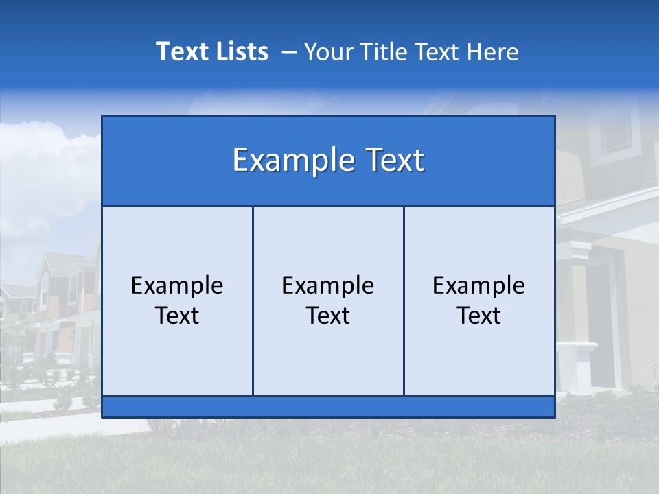 Row Entrance Green PowerPoint Template